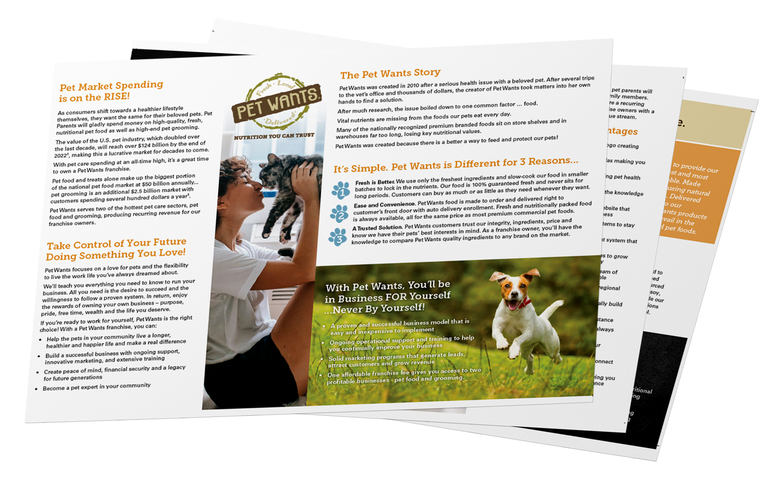 Franchisee brochure guide pet franchise opportunity